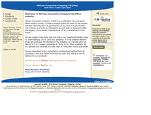 Tablet Screenshot of powergenerators.bloombiz.com